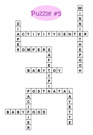crossword puzzle answers #5
