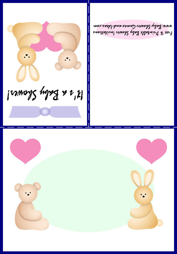 Baby Animal Shower Invitation 1C