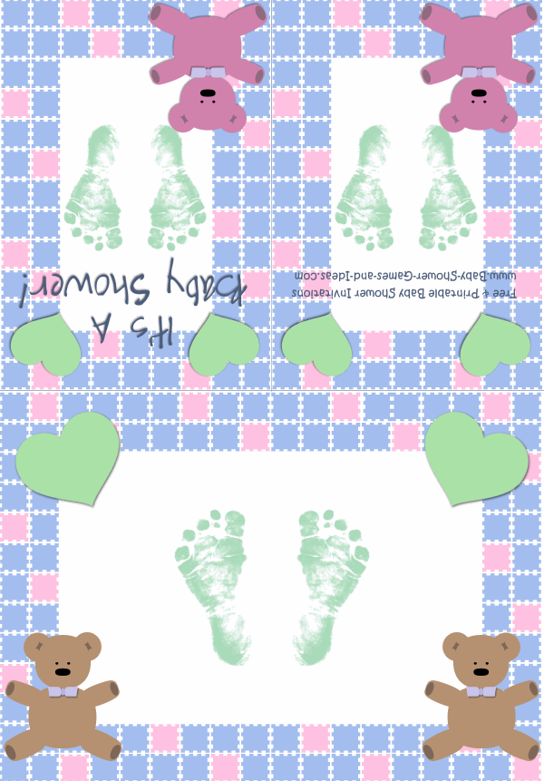 Baby Boy Shower Invitation 2C