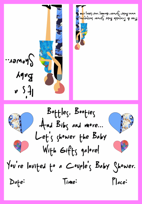 Couples Baby Shower Invitation 2A