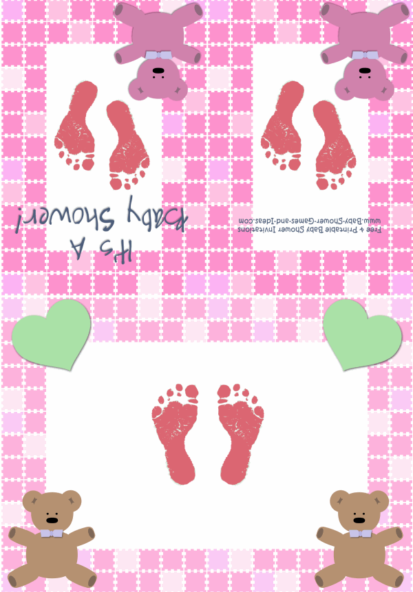 Baby Girl Shower Invitation 2C